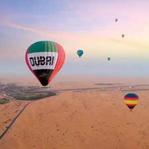 Hot Air Balloon Ride Over the Desert