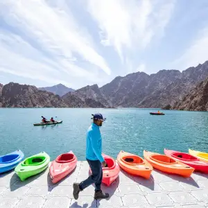 Kayaking at Hatta Dam