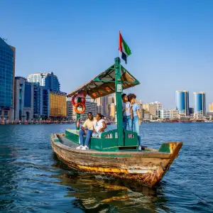 Explore Dubai Creek on an Abra Ride